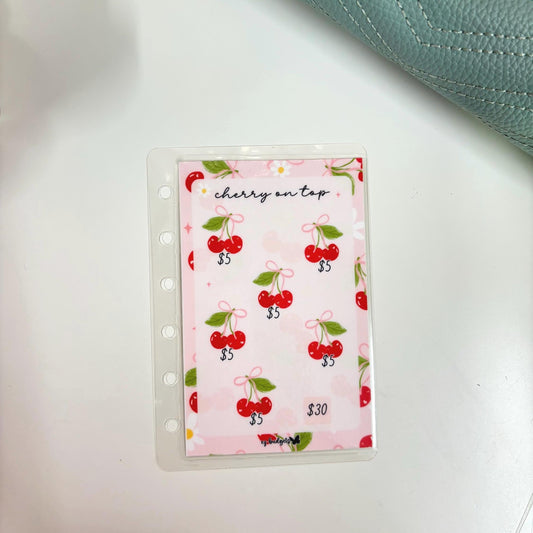 A7 Cherry on top Savings Challenge | Cash Envelope Tracker | Budget Insert | Sinking Fund Challenge |