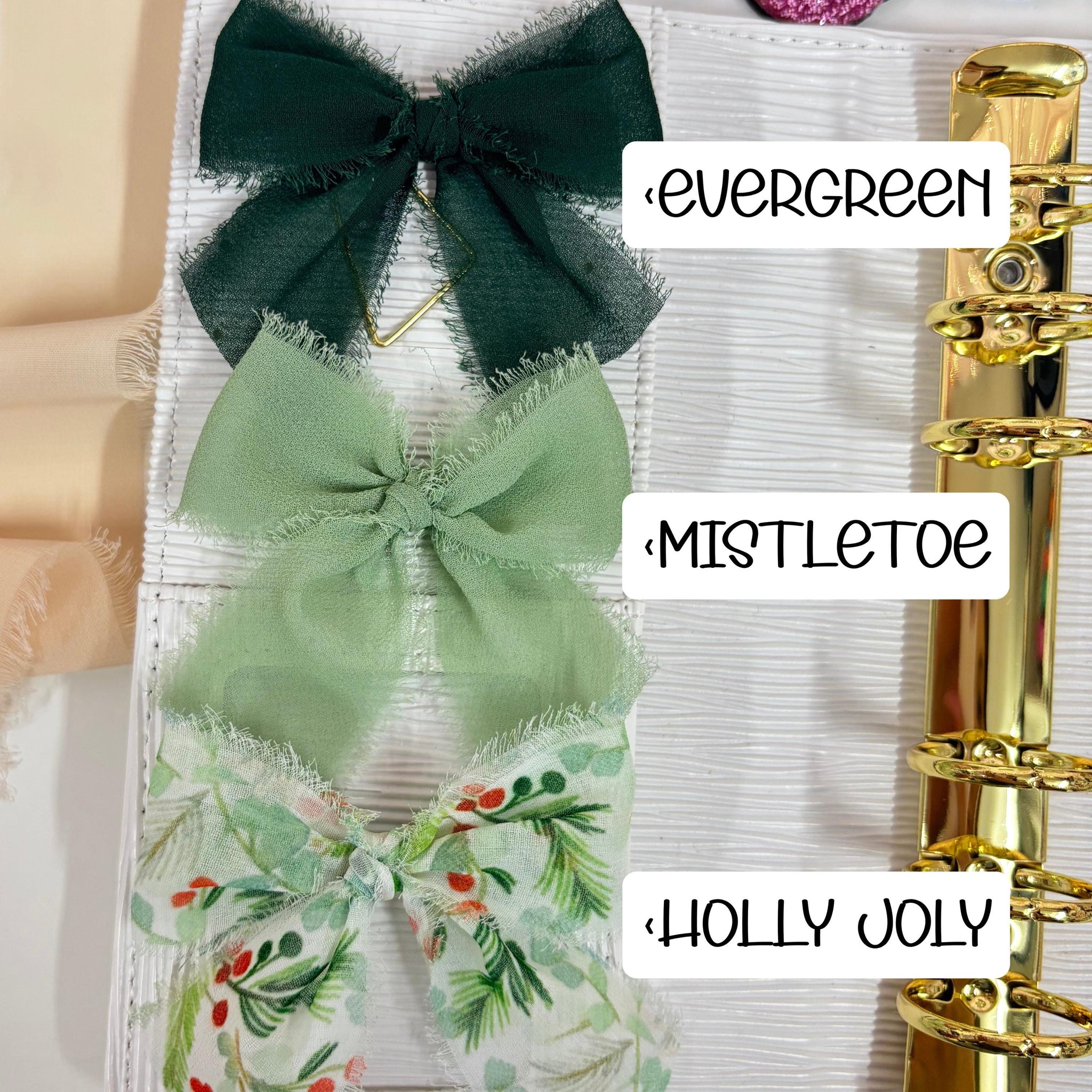 Planner Bow Clip Set  Budget Binder Bow Paper Clips  Aesthetic Cash Envelope Accessories