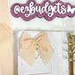 Planner Bow Clip Set  Budget Binder Bow Paper Clips  Aesthetic Cash Envelope Accessories