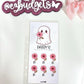 A6 Cute Halloween Savings Challenge, Floral Ghosts savings challenges