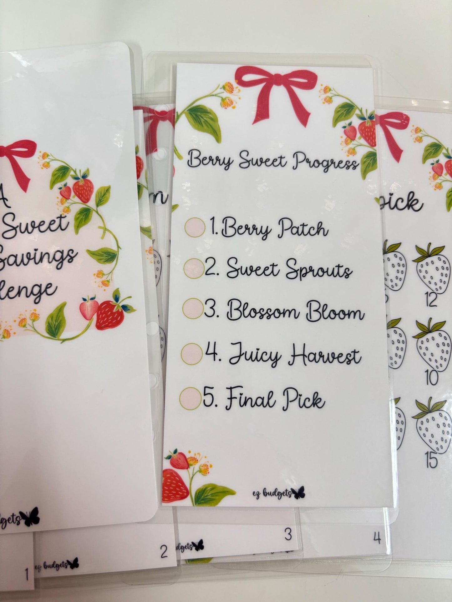 New! A6/Personal Berry Sweet 500 Savings Challenge | Strawberry-Themed Savings Challenge | 5-Part Savings Challenge