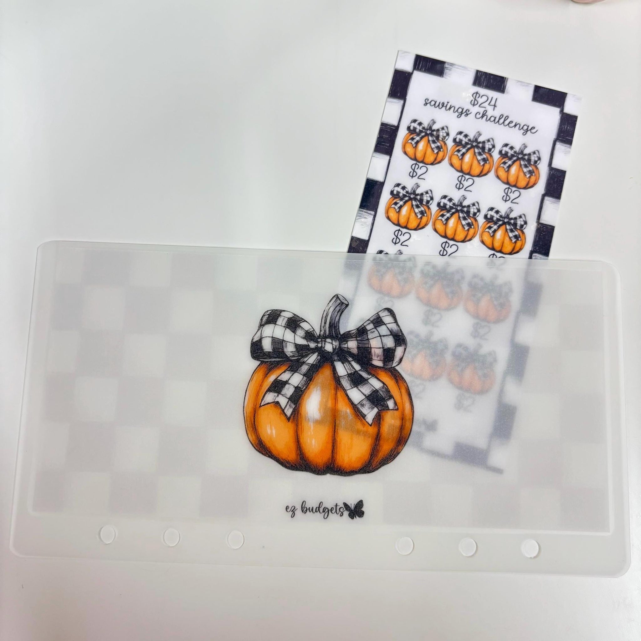 NEW! A6/Personal Pumpkin Savings Challenges, Fall Season Mini Savings Challenge, Coquette Pumpkin Savings Challenges