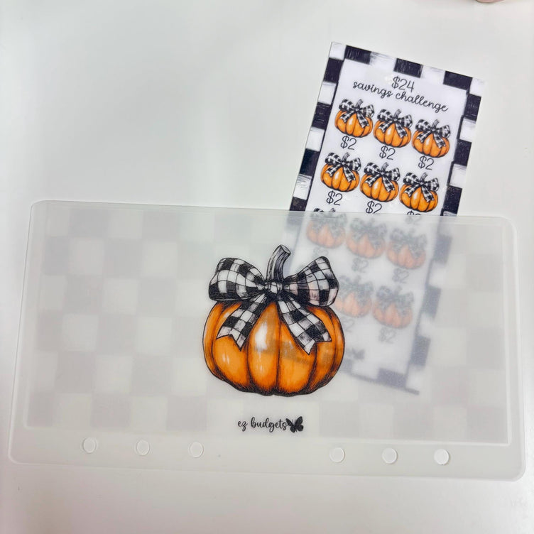 NEW! A6/Personal Pumpkin Savings Challenges, Fall Season Mini Savings Challenge, Coquette Pumpkin Savings Challenges