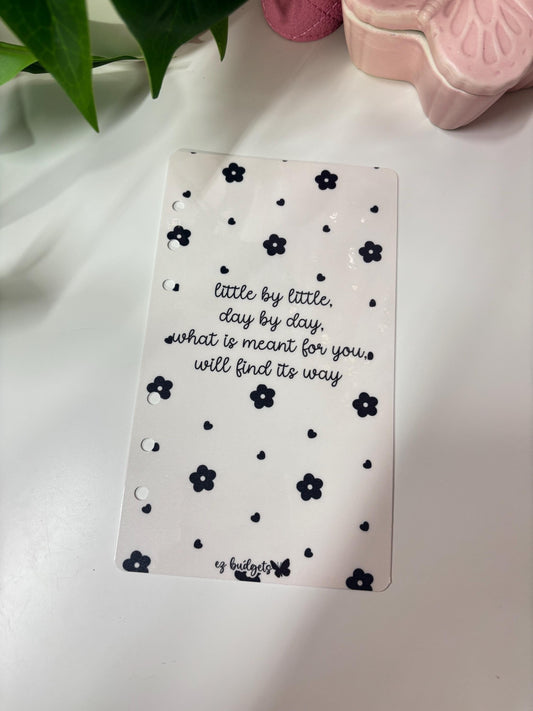 NEW A6/Personal size Budget Blooms Dashboard