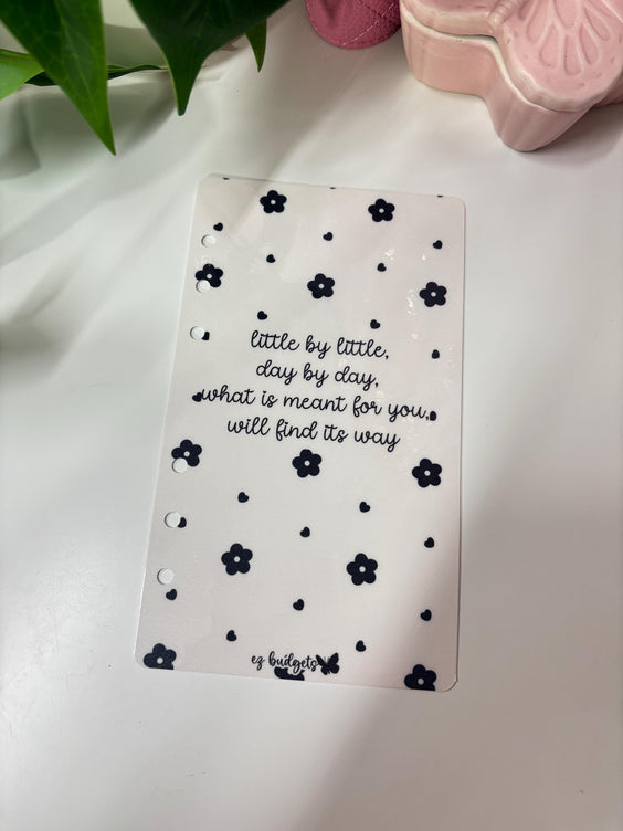 NEW A6/Personal size Budget Blooms Dashboard