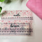 A6/Personal Cherries Custom envelopes, Vellum cash envelopes, A7 Cash envelopes, Frosted Cash envelopes