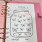 A5 Catch The Butterflies Savings Challenge, Laminated, Reusable, Budget Planner Inserts, Build Your Own Budget Planner