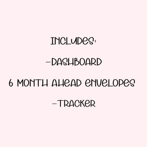 A6 Month Ahead Savings Bundle, Blush Blooms *No Binder*