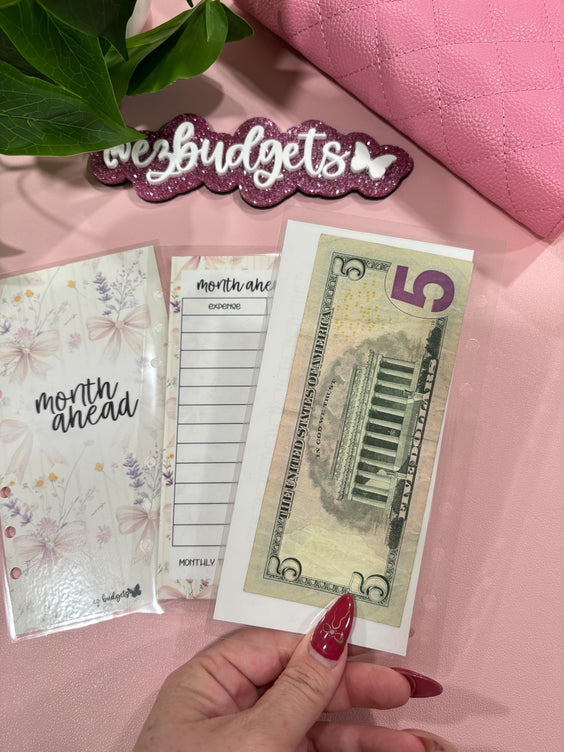 A6 Month Ahead Savings Bundle, Peach Blossom   *No Binder*