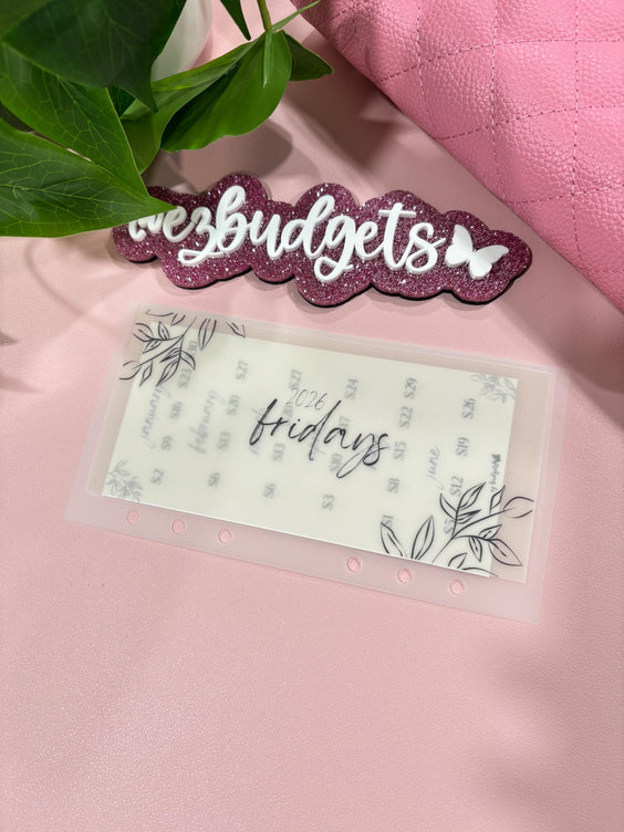 A6 2026 Fridays Savings Challenge, simple