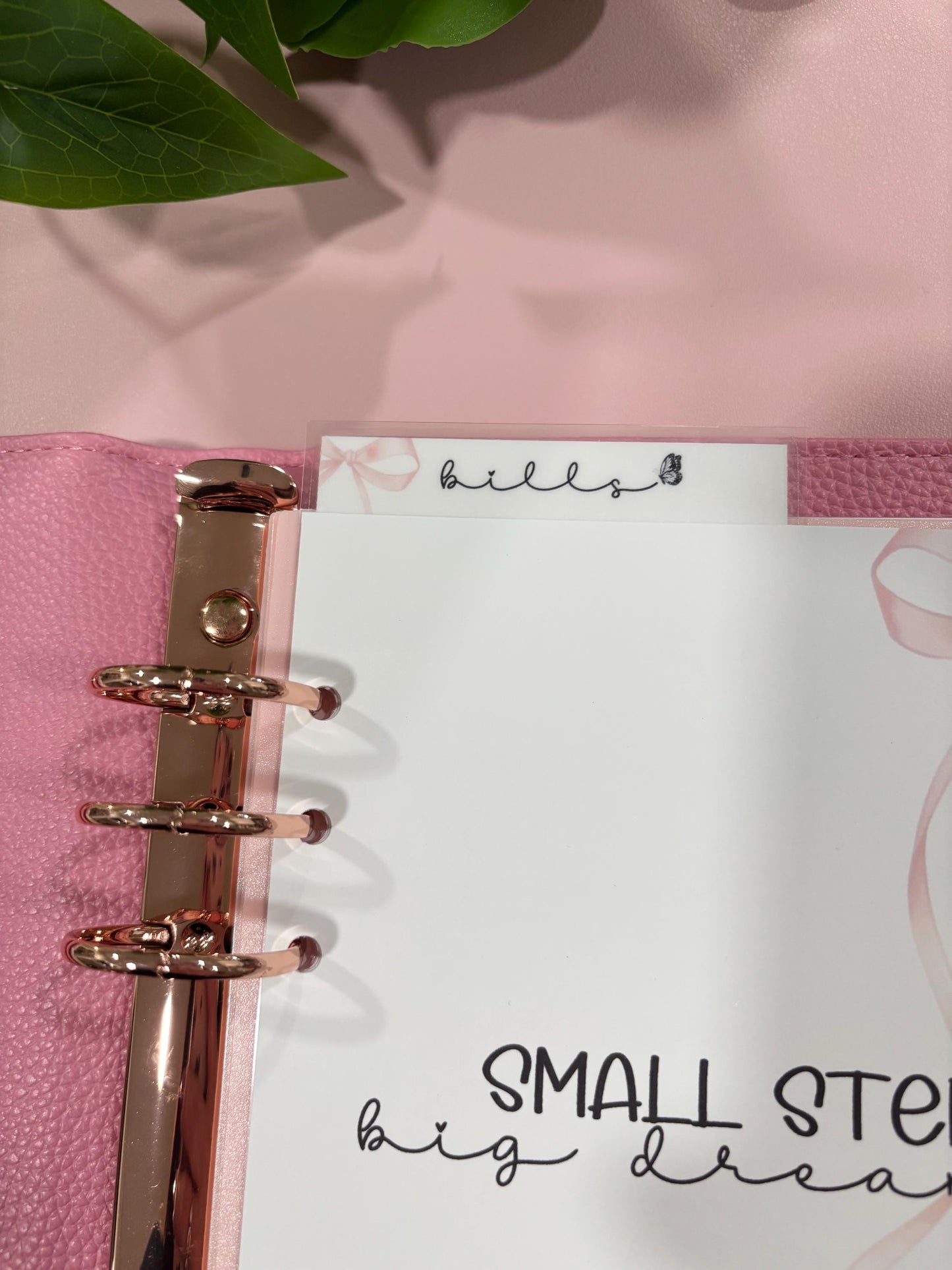 A5 Bills Bookmark, Laminated, Reusable, Budget Planner Inserts, Build Your Own Budget Planner