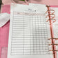 A5 Bill Tracker, Laminated, Reusable, Budget Planner Inserts, Build Your Own Budget Planner