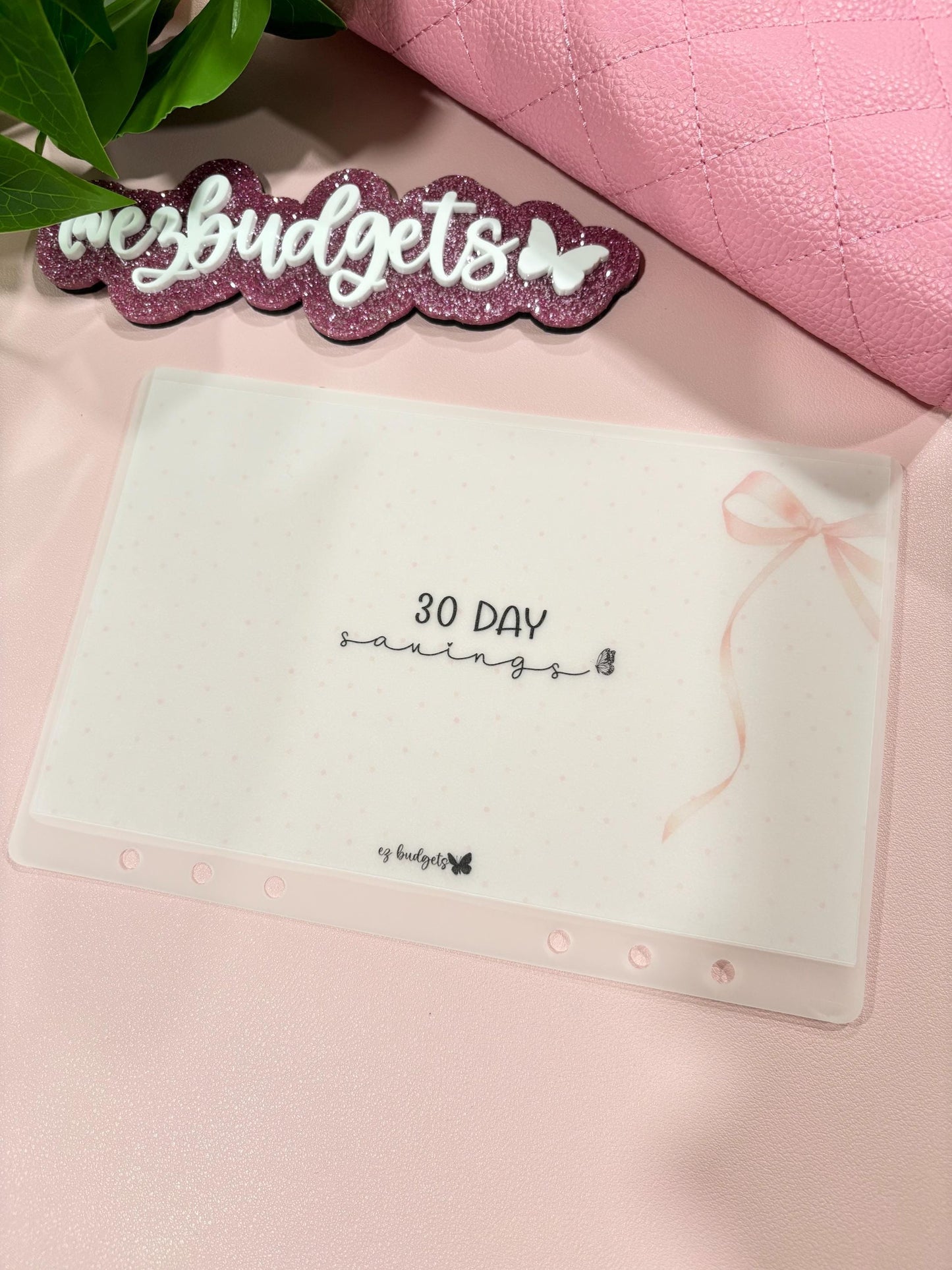 A5 Vellum Envleopes For Budget Planner, Build Your Own Budget Planner, 2026 Fridays, Catch the Butterflies, 30 Day Savings